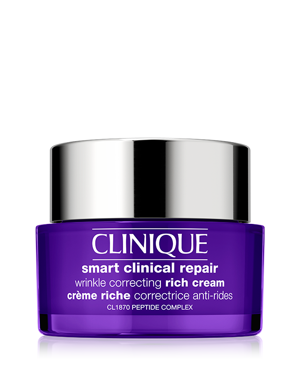 Clinique Smart Clinical Repair Kırışıklık Görünümü Karşıtı Rich Krem, &lt;P&gt;Kırışıklık görünümüne karşı geliştirilen bu krem, cildin güçlendirilmesine yardımcı olarak daha pürüzsüz ve daha genç bir cilt görünümünü destekler. Sabah ve akşam olmak üzere günde iki kez kullanılmalıdır. Deneyenlerin %85&#039;i ince çizgi &amp; kırışıklık görünümünün azaldığını belirtti.* Ayrıca tüm cilt tiplerinin kullanımına uygun versiyonu da bulunmaktadır.&lt;/P&gt;&lt;P&gt;&lt;STRONG&gt;Faydaları:&lt;/STRONG&gt; İnce çizgi ve kırışıklık görünümünü gözle görülür ölçüde azaltmaya, cilt görünümünü pürüzsüzleştirmeye ve cildi nemlendirmeye yardımcı olmak.&lt;BR&gt;&lt;STRONG&gt;Ana İçerikler :&lt;/STRONG&gt; CL1870 Peptit Kompleksi™, Hyalüronik asit, Soya çekirdeği ekstresi&lt;BR&gt;&lt;STRONG&gt;Cilt Tipi:&lt;/STRONG&gt; Çok Kuru Cilt, Kuru Karma Cilt&lt;/P&gt;&lt;P&gt;&lt;BR&gt;*4 haftalık kullanım sonrası 143 katılımcı ile gerçekleştirilen tüketici testi sonuçları.&lt;/P&gt;