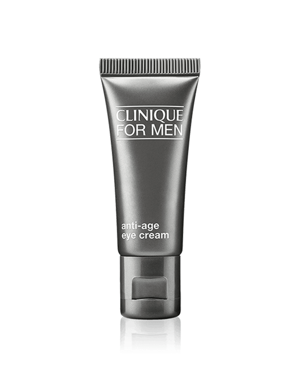 Clinique for Men Kırışık Karşıtı Erkek Göz Kremi, Göz çevresindeki ince çizgi ve kırışıklık görünümünün azalmasına yardımcı olur. Göz çevresini nemlendirerek daha aydınlık bir görünüm kazanmasına destek olur.