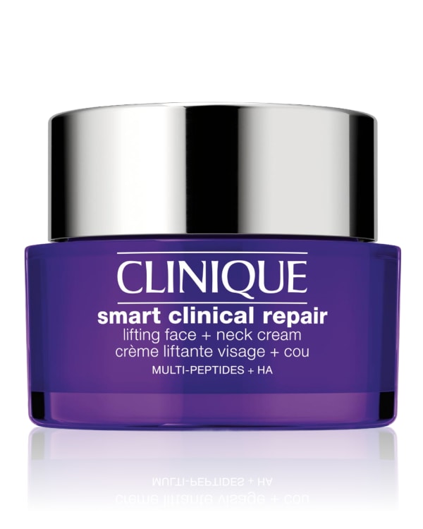 Clinique Smart Clinical Repair™ Lifting Etkili Yüz + Boyun Nemlendirici, Güçlü etkisiyle yüz ve boyun çevresindeki kırışıklık görünümü azaltmaya ve cildi görünür ölçüde sıkılaştırmaya yardımcı olur.&amp;nbsp;&lt;div&gt;&lt;br&gt;&lt;/div&gt;&lt;div&gt;&lt;b&gt;Cilt Tipi:&amp;nbsp;&lt;/b&gt;Tüm Cilt Tipleri (1,2,3,4)&amp;nbsp;&lt;/div&gt;&lt;div&gt;&lt;br&gt;&lt;/div&gt;&lt;div&gt;&lt;b&gt;Ana içerikler:&lt;/b&gt; Multi-peptit, hyalüronik asit, jojoba yağı, shea yağı.&amp;nbsp;&lt;/div&gt;&lt;div&gt;&lt;br&gt;&lt;/div&gt;&lt;div&gt;&lt;b&gt;Faydaları:&lt;/b&gt; İnce çizgi ve kırışıklık görünümü azaltmaya, ciltte lifting etkisi yaratmaya ve cildi sıkılaştırmaya yardımcı olur, cildi nemlendirir.&lt;/div&gt;