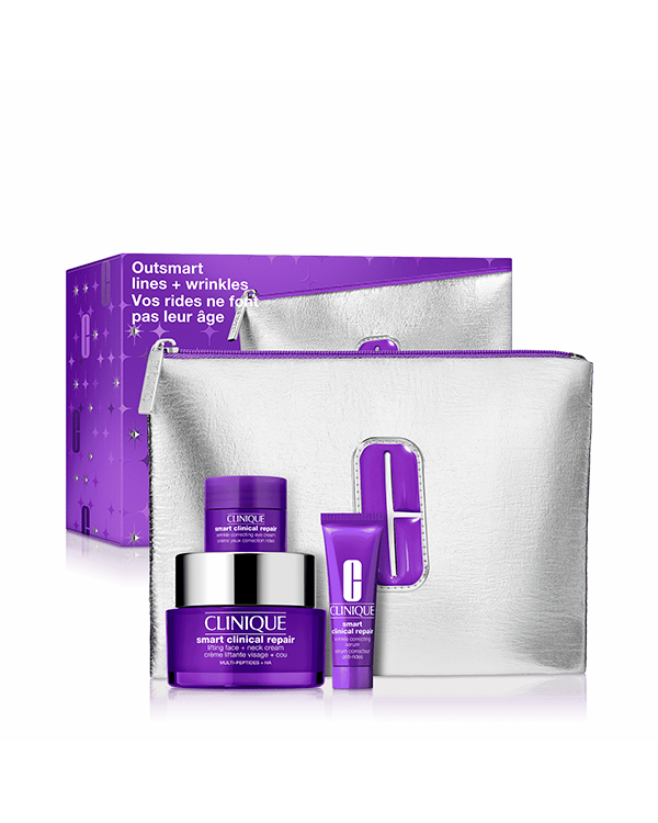 Çizgi ve Kırışıklık Görünümü Karşıtı Set, An advanced skincare trio of Clinqiue’s powerful wrinkle-fighting formulas.