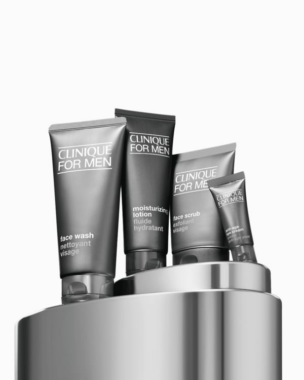 Clinique For Men - Erkekler İçin Kuru/Karma Cilt Seti, A collection of skincare essentials for drier skin types. Four full-size favorites to keep dry skin feeling smooth, comfortable, and hydrated. A XX.XX value.